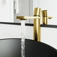 thumbnail image 4 of VIGO Gotham Single Handle Single-Hole Bathroom Vessel Faucet in Matte Brushed Gold, 4 of 11