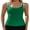 Green, variant on Charmo Ruched Tankini Tops for Womens Color Blocked Sporty Swimsuit Tops Only Tummy Control Bathing Suit Tops (No Bottom)