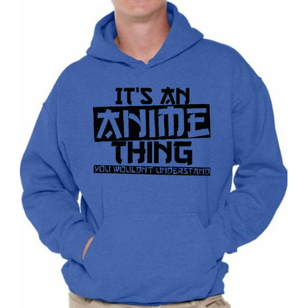 Awkward Styles Men's It's An Anime Thing You Wouldn't Understand Graphic Hoodie