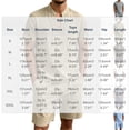 thumbnail image 2 of Mens Linen 2 Piece Set Short Sleeve Retro Medieval Viking Lace Up Henley Pirate Shirt and Shorts Summer Distressed Vacation Outfits Navy, 2 of 8