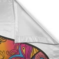 thumbnail image 3 of Ambesonne Oriental Kitchen Curtains, Colorful Lotus, 55"x39", Sky Blue Orange and Pink, 3 of 3