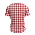 thumbnail image 6 of JULMCOMO Waffle Knit Shirts for Men Striped Crew Neck Short Sleeve Casual Summer T Shirt Loose Fit Comfy Classic Tees Cyan 3XL, 6 of 6
