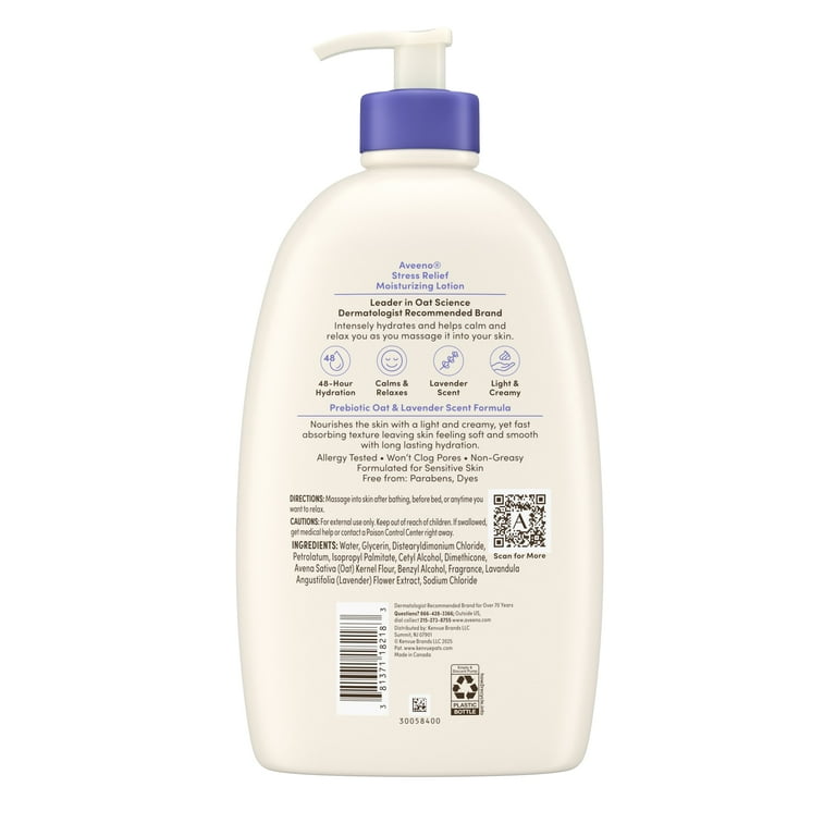 Aveeno Stress Relief Moisturizing Body Lotion with Lavender Scent