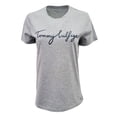 thumbnail image 1 of Camiseta Tommy Hilfiger New Line con cuello redondo para mujer, color gris, talla S, 1 of 1