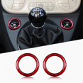 thumbnail image 2 of Real Hard Carbon Fiber Car Shift Panel Ring Sticker For 500 595 2012-2023, 2 of 5