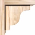 thumbnail image 3 of 7 1/2"W x 8"D x 8"H Newport Smooth Corbel w/Backplate, Douglas Fir, 3 of 9