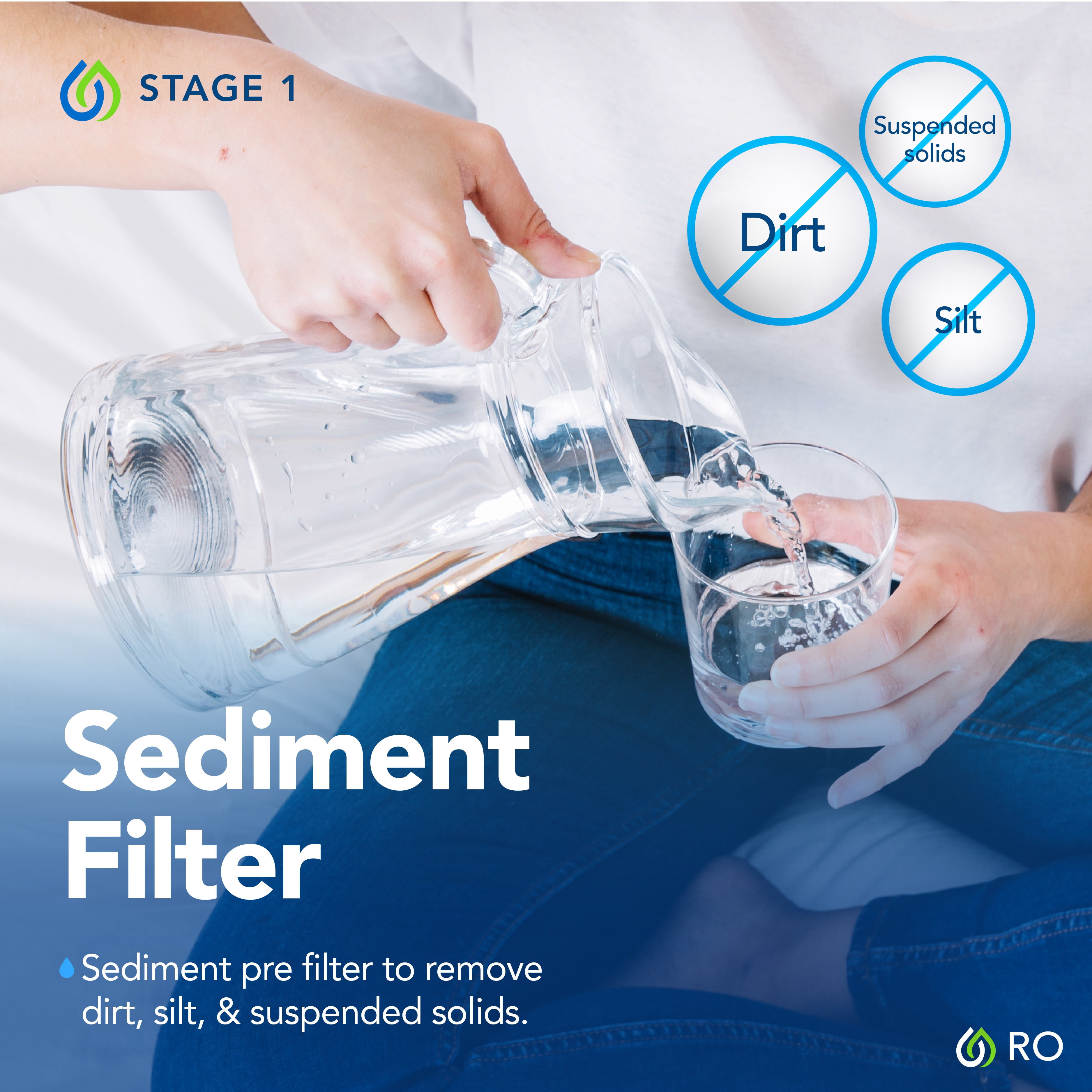 Kind Water 6-Stage Reverse Osmosis Drinking Water System with Brushed Nickel Faucet