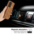 thumbnail image 4 of ELEHOLD Magnetic Wallet Case for Samsung Galaxy A54 5G,PU Leather Card Slots Stand Function Shockproof  Multi-Functional Purse Case with Wrist Strap for Samsung A54 5G,Brown, 4 of 7