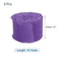 thumbnail image 2 of Unique Bargains Chiffon Ribbon 1.5' x 10 Yard, Handmade Fringe Ribbon, Mist Blue Silk Ribbon for Wedding, Gift Wrapping, 2pcs, 2 of 5
