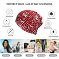 thumbnail image 5 of Yiaed Ho Funny Christmas Print Multifunction Beanie Hats for Women Men Slouchy Knit Beanie Hat Winter Hat Scarf Stretch Skull Cap, 5 of 8