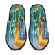 thumbnail image 1 of Balery Bright Paper Cactus Scene Pantuflas de Casa de Felpa Silenciosas con Diseño Estampado, Zapatillas Cómodas Antideslizantes de Algodón para Interior-Large, 1 of 8