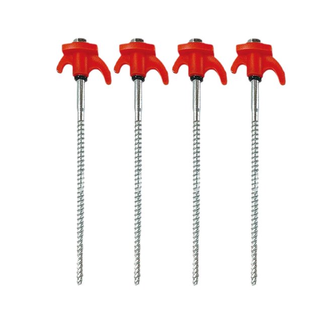 4/8pcs Glowing Tent Nail With Threaded Heavy Duty Windproof Ground Nail Outdoor Equipment