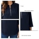 thumbnail image 4 of Women Fashion Blouse, Pure Color Comfortable Ruffle Back Lightweight Three Quarter Sleeve Tops For Club For Office For Female, 4 of 5