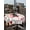 Green Red Pink, variant on Outdoor Tablecloth with Umbrella Hole and Zipper, Valentines Rectangle Table Cloth 60x102 Inch Waterproof Tablecloth, Pink Red Love Heart Spring Green Botanical Picnic Table Cover for Patio Camping