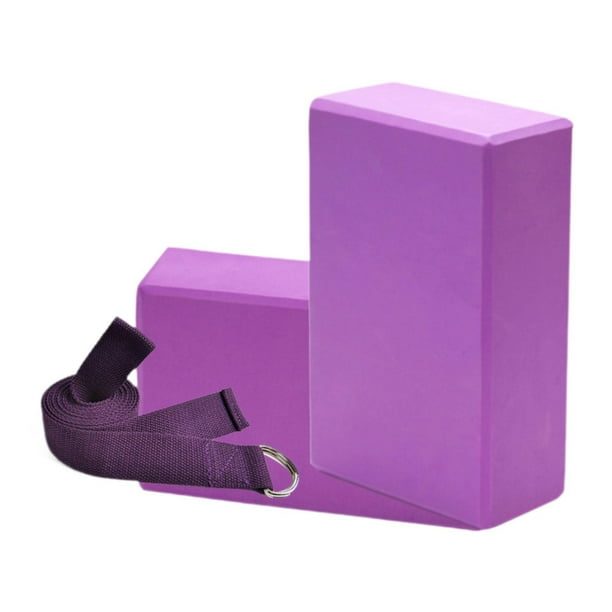 Bloque de yoga, accesorio de yoga, bloque de yoga para entrenamiento deportivo en interiores, culturismo. Púrpura