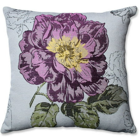 Pillow Perfect Jacquard Flower Throw Pillow - Walmart.com