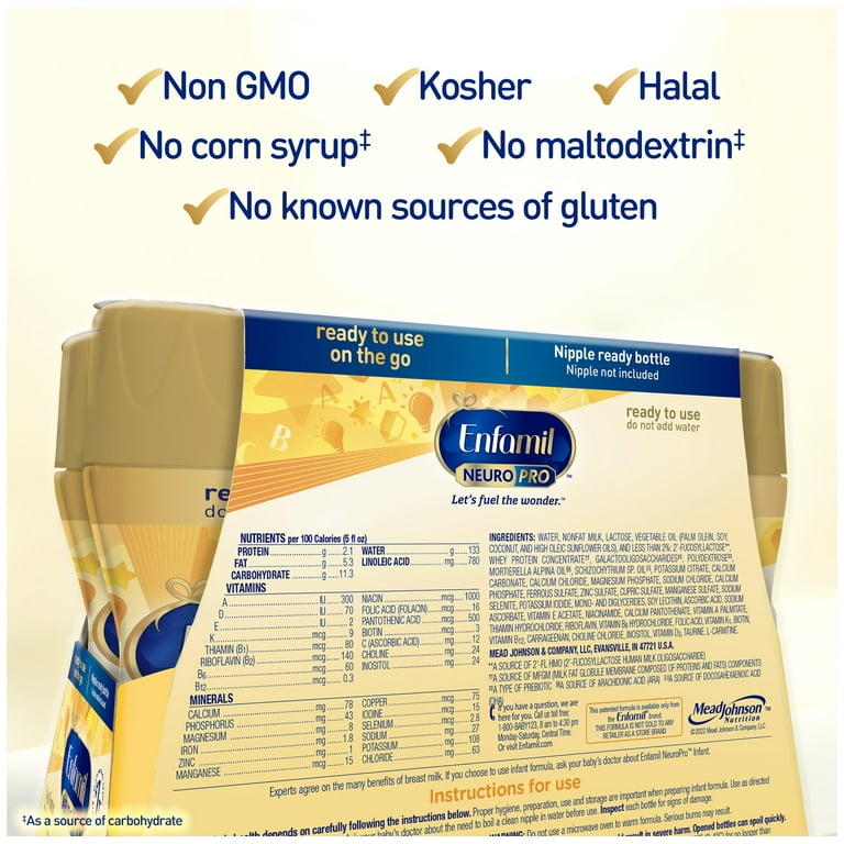 l carnitine infant formula Amazon.com: Similac 360 Total Care Formula, Has 5 HMO Prebiotics, Our Closest Prebiotic Blend to Breast Milk, Non-GMO, Baby Formula, Ready to Feed, 2-fl-oz Bottle, Pack of 48 : Everything Else and carbohydrates rooted in moms original recipe. Kendamil Stage 1 Cow Milk