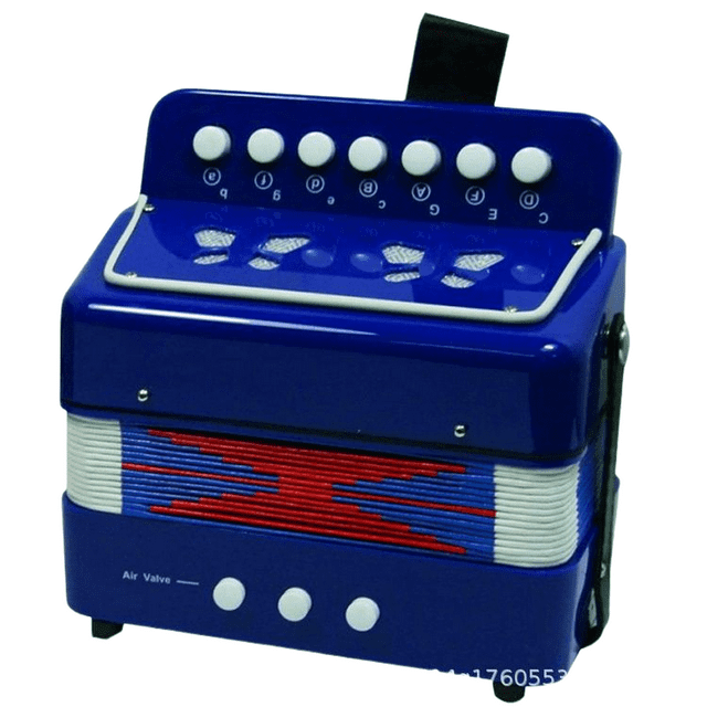 10 Key 2 Bass Junior Accordion, Mini Instrument For Beginners, Boys Girls Early Development-SinKeeU