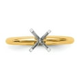thumbnail image 4 of 14k Two-Tone 1/3 carat Heavy-Weight Half-Round 4-Prong Round Solitaire Ring Mounting, 4 of 9