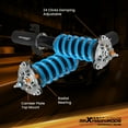 thumbnail image 4 of maXpeedingrods Coilover for Toyota Venza FWD 2009-2015, for Toyota Highlander FWD 2008-2013, 24 Levels Damper Adjustable Coilovers Suspension Kit, Height Adjustable T6 Upgraded Lowering Kits, Blue, 4 of 9