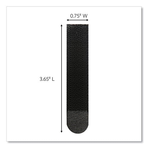 Command Picture Hanging Strips, Removable, 0.75" x 3.65", Black, 4 Pairs/Pack