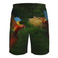 thumbnail image 6 of Naloa Hybrid Parrot in the Forest Men's Beach Shorts, Surfing shorts, Swim trunks, Quick Dry Swim Trunks for Surfing Beach Fun - X-Large, 6 of 9