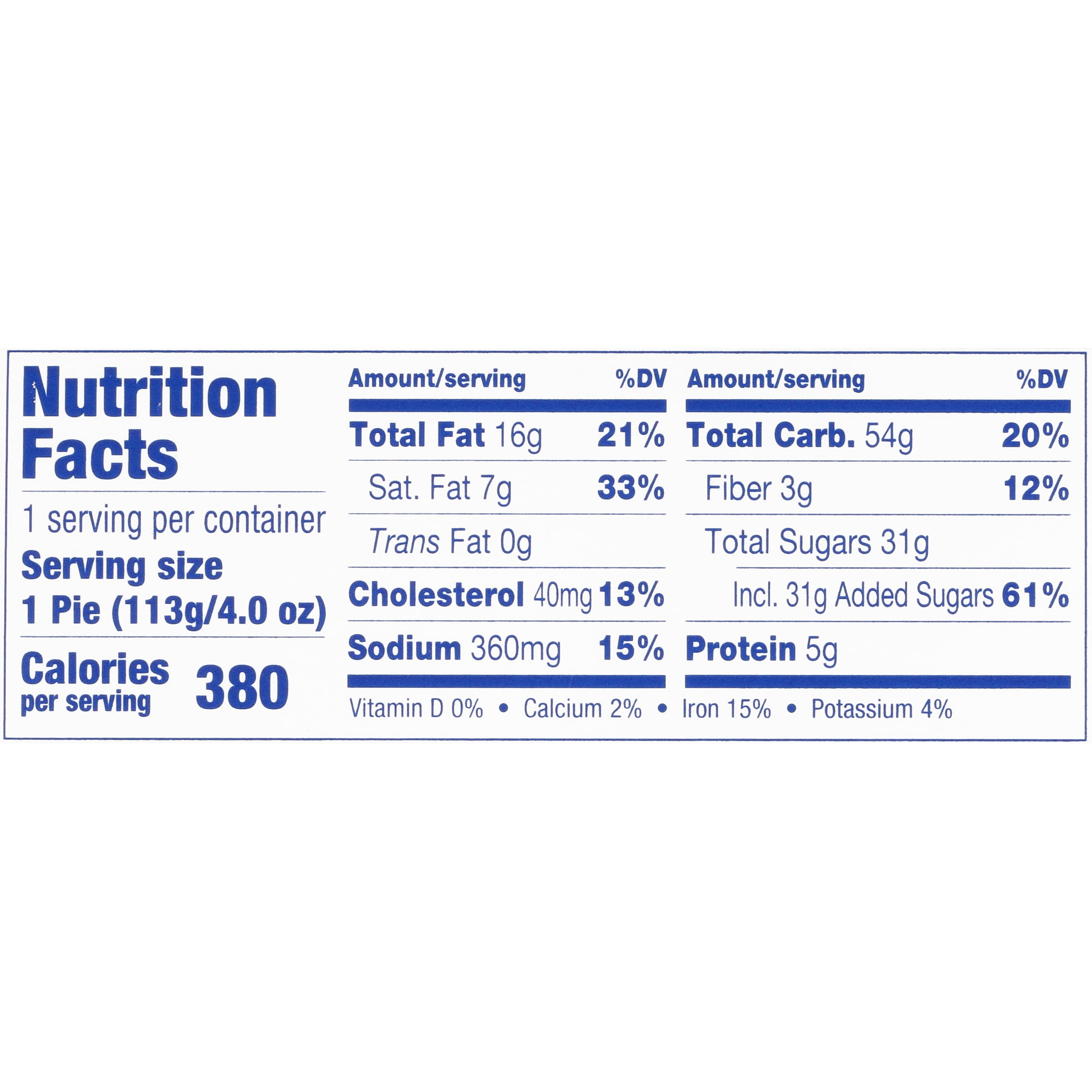 TastyKake® Chocolate Lovers Baked Pie 4 oz. Box