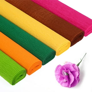 10 Sheets Kids DIY Crepe Paper Colorful Crepe Paper Sheets Handcrafts  Material Multicolor Craft Papers (Assorted Color)