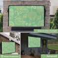 thumbnail image 6 of Ocean Shell Outdoor TV Cover 60 to 65 inch Weatherproof Waterproof, Gold Seahorse Shells Bowknot Coral Mint Green TV Enclosures with Remote Control Pocket Flat Screen Protector for Outside, 6 of 6