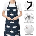 thumbnail image 6 of Lsque Cartoon Swan Waterproof Apron Chef Aprons for Men Heavy Duty Chemical Work Apron Extra Long Grilling Aprons with Adjustable Bib Apron, 6 of 9