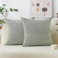 thumbnail image 2 of Lumbar Pillow Cover 2 Pack Decorative Striped Corduroy Rectangle Cushion Covers Oblong Pillow Covers For Couch16 x 16, 2 of 5