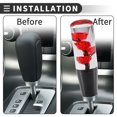 thumbnail image 4 of Unique Bargains Universal Car Gear Shift Knob, Manual Automatic Stick Gear Shifter Knob, Acrylic, 1 Set Red 20cm, 4 of 7