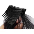 thumbnail image 3 of Velo de Novia Negro Halloween Velo de Novia de Doble Capa con Peine para el Cabello Accesorios Decorativos de Boda Tocado de Novia Elegante Tul de Encaje Cosplay Fiesta de Disfraces, 3 of 5