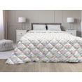 thumbnail image 1 of Mushroom Down Alternative Comforter, Grunge Style Greyscale Pattern of Creative Toadstools, Microfiber Quilt for All Season, 5 Sizes, Taupe Grey Grey, by Ambesonne, 1 of 3
