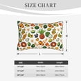 thumbnail image 3 of Plush Throw Pillow Covers, lemon fruits vegetables Pillow Cases with Invisible Zipper, Breathable Microfiber Pillow Cases Standard Size for Sleeping Bedroom Sofa Living Room 16x24, 3 of 5
