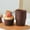 Brown, variant on 50pcs Disposable Cupcake Cups, Mini Baking Paper Muffin Liners, Lidless Cake Boxes, Heat Resistant Party Supplies, Brown Eco-Friendly Dessert Containers