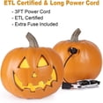 thumbnail image 4 of Lanternes Citrouille Récolte Effrayante Ensemble de 2 Décorations d'Halloween Ampoule LED Intérieur/extérieur 9 Po, 4 of 7