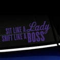 thumbnail image 1 of Sit like a lady Shift like a boss - Vinyl Decal - Choose Color - [PURPLE], 1 of 1