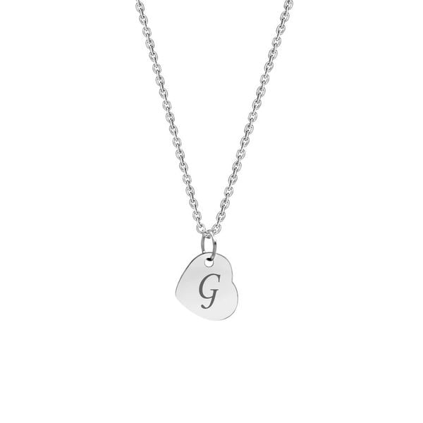 Personalized Mother's Day Gift for Mom Girlfriend Women's Mini Heart Charm Gift for Wife Fiancee Pendant Custom Made Engravable Name Necklace Jewelry Free Gift Box Ship Next Day