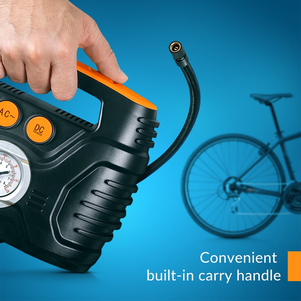 Kensun Air Compressor for Tires - Portable Tire Inflator Air Pump for Car - Electric Tire Compressor for Home and Car - Air Compressor Tire Pump - Air Pump for Cars, BIkes, And Inflatables
