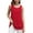 I-D Red, variant on Women's Sleeveless Chiffon Tank Top Double Layers Casual Blouse Tunic,D Red,2XL