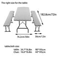 thumbnail image 2 of Picnic Table Cover with Bench Covers，Waterproof and Oil-proof PVC Checkered Camping Tablecloth for Home Goods Indoor Outdoor Patio, 2 of 7