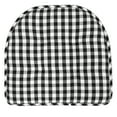 thumbnail image 4 of Checkered Memory Foam U-Shape Non-Slip Chair Cushion Pad 6 Pack - Black/White, 4 of 6