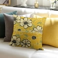 thumbnail image 3 of SHANXI Summer Pillow Covers Watercolor Throw Pillow Case Bloom Summer Yellow Decorative Cushion Cover 12x12in, 3 of 5