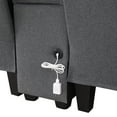 thumbnail image 4 of Linen Fabric Couch，Modular Sofa Couch with 2 Cupholders and USB Ports, Comfy Couch with Seats Storage, Modern 4-Seater Upholstered Sofa for Living Room, Apartment, Office,Dark Grey., 4 of 8