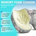 thumbnail image 5 of Premium Floral Pattern Memory Foam Seat Cushion Ergonomic Chair Pad for Office Chair, Car, Airplane & Bleachers Sciatica, Tailbone Hip & Back Pain Relief - Chair Cushion for Long Office Workers., 5 of 5
