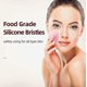 thumbnail image 4 of Exfoliante corporal de silicona, exfoliante corporal para ducha o baño, silicona de grado alimenticio súper suave para un cuidado seguro de la piel, mango antideslizante que garantiza un agarre, 4 of 5