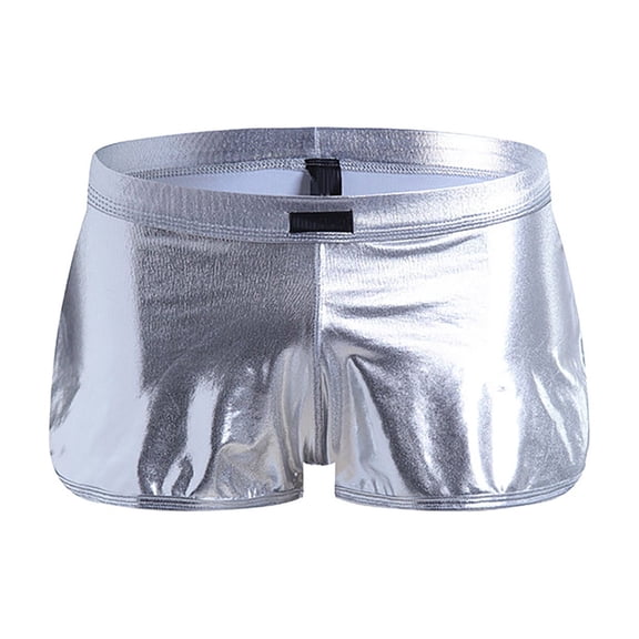 Xijirk Mens Underwear,Trunk Underwear Low Rise Breathable Comfort Stretch Design Enhanced Support Pouch Fashion Briefs Daily,Men's Underwear,Silver,S