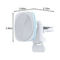 thumbnail image 3 of CxhicLuv Car Magnetic Charger, Vehicle Wireless Charger 4.1×3 Inch 15W Fast Charge, RGB Lights, Low-Temp – Suitable for Navigation, Short Trips Tech Enthusiasts, Smartphone Owners, White, 3 of 7