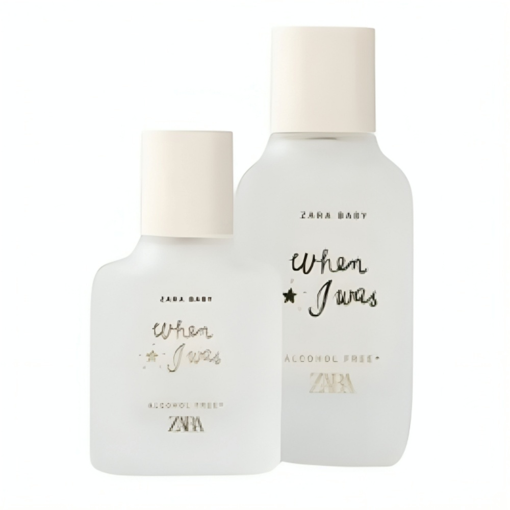 Zara Baby When I Was Alcohol-Free Perfumed Water Gentle for Babies with Aquatic Pear Powdery Florals & Silky Musks Eau de Toilette EDT 100ml + 30ml (3.4 fl. oz + 1.0 fl. oz)